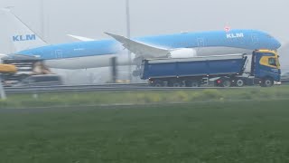 BOEING 787 DREAMLINER KLM KUALA LUMPUR TO AMSTERDAM LANDING SCHIPHOL AIRPORT PHBHG #automobile #787