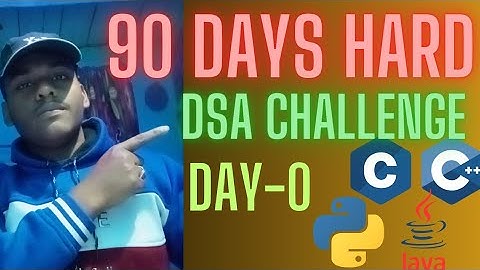 90 days hard DSA challenge| DSA playlist|#dsa # coding #programming #viral video