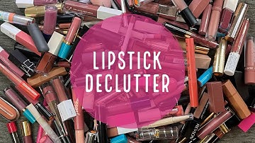 LIPSTICK DECLUTTER 2022 // Part 1 | 150 lipsticks!