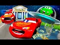 Lightning mcqueen vs polise and alien pixar cars in  beamngdrive