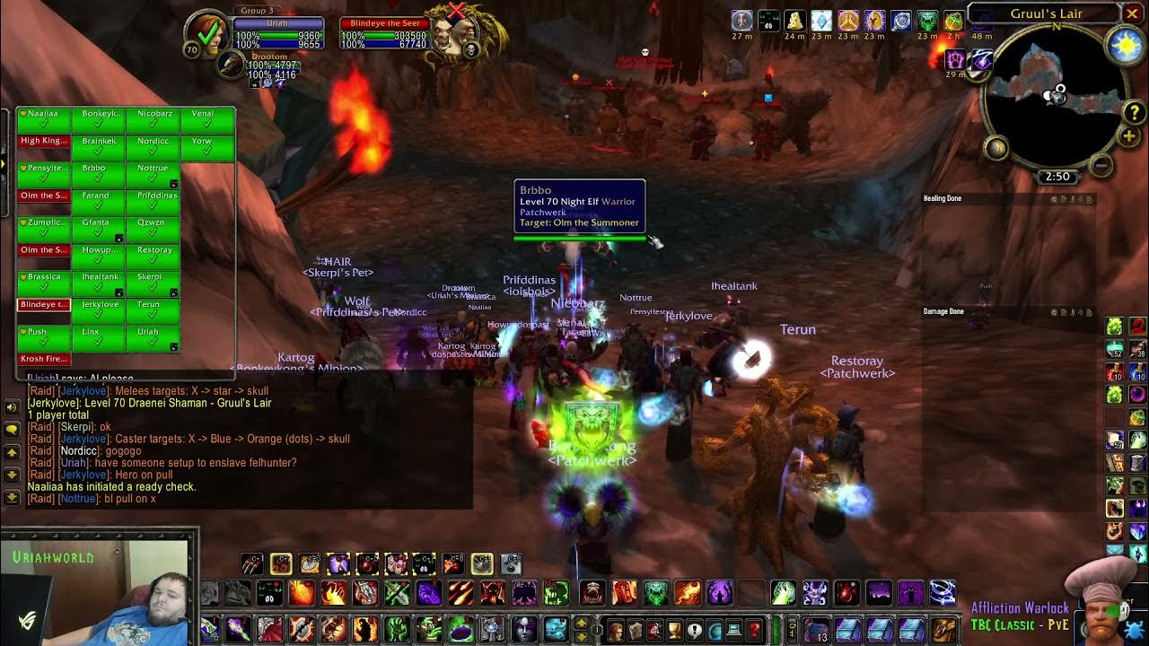 Gruul's Lair, Affliction Warlock, TBC Beta 4/14/2021 YouTube