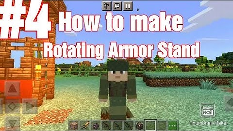 How to make ROTATING ARMOR STAND/Using Command block