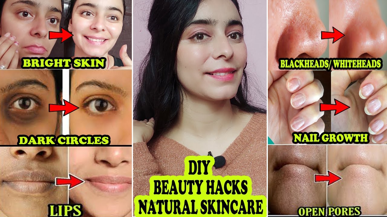 BEST DIY BEAUTY HACKS (2022) Dark circles, Nails, Lips, Face wash