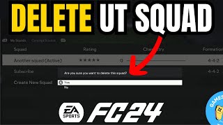 How to Delete Ultimate Team Squad in FC 24 - Remove UT Squad in EA Sports FC 24 #fc24
