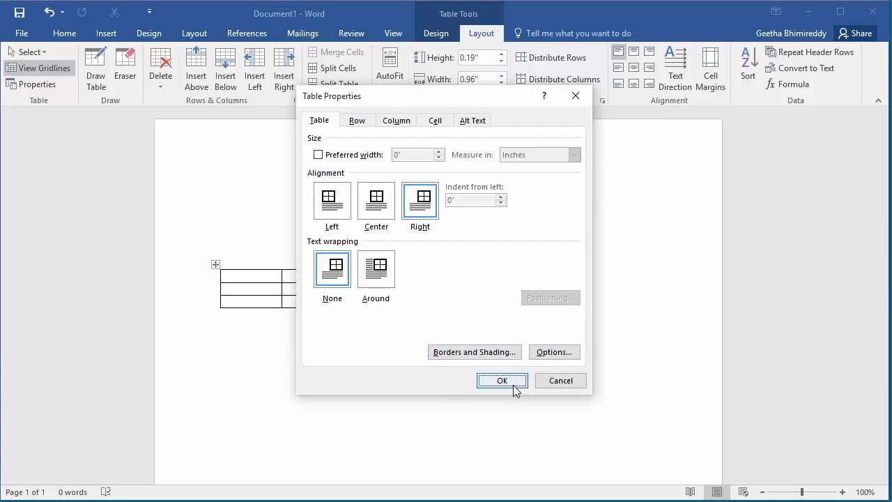 how to change page layout in word