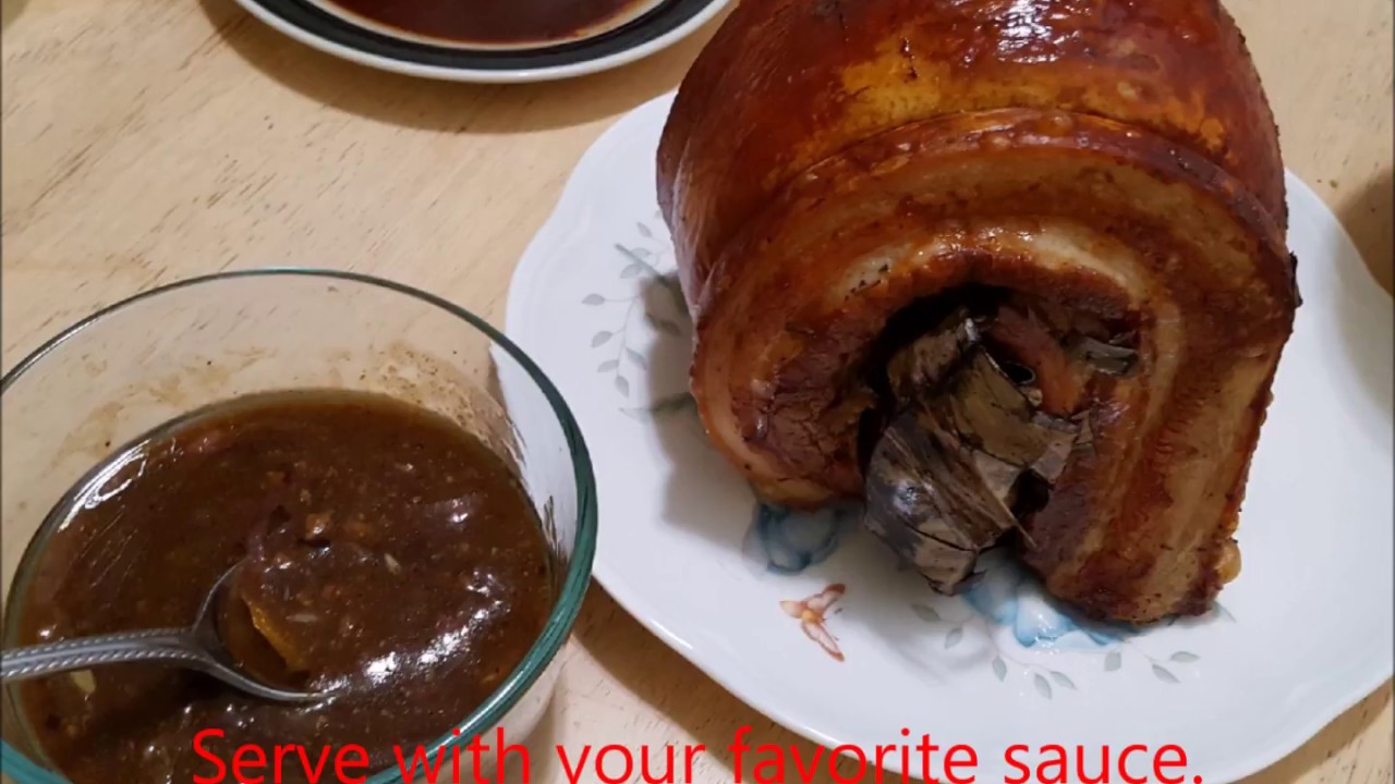 How To Make Lechon With Nuwave Oven Youtube