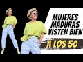 CONSEJOS PARA VESTIR GUAPÍSIMAS A LOS 50 60 Y 7O AÑOS  MODA MUJER MAYOR  TENDENCIA 2024