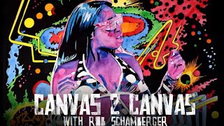 Naomi's cosmic entrance glows on the canvas: WWE Canvas 2 Canvas screenshot 2