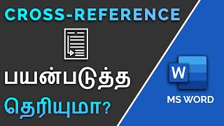 How to use Cross reference in MS Word