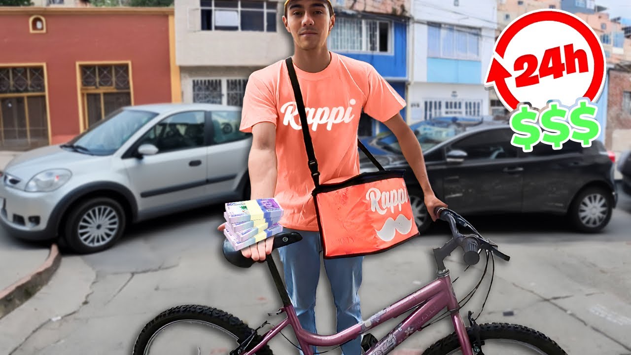 24 HORAS TRABAJANDO EN RAPPI, Cuanto gane ? $$$