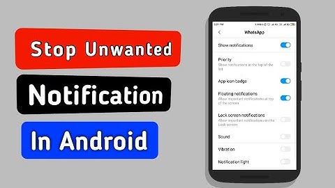 Mobile me notification kaise band/on kare | How to enable/disable notification on android in hindi