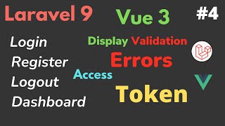 Laravel 9 Vue 3 Login And Register | Laravel 9 Sanctum Auth With Vue 3 | Part 4 | HINDI