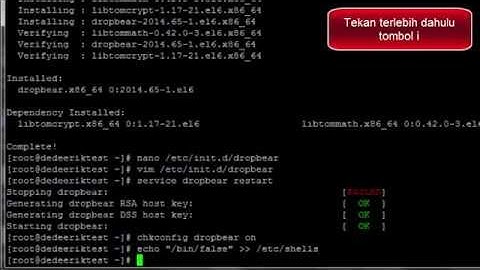 Cara Install Dropbear Centos
