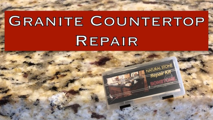Epoxy Stone Repair - Granite Countertop - Artistic Epoxy Repair 