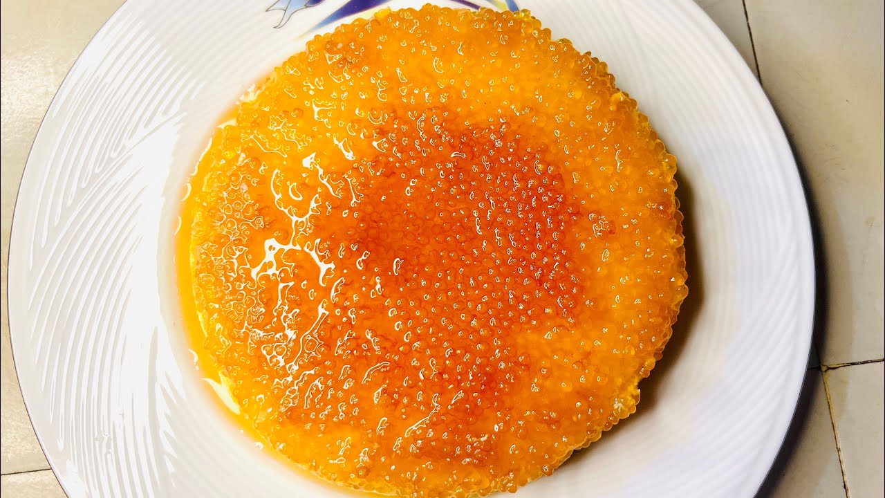 Sabudana Pudding Recipe Bangla Sabudana Caramel Pudding recipe Sago