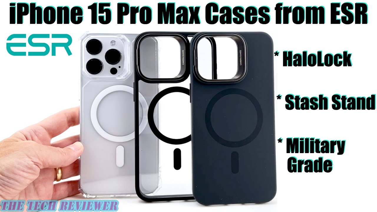 iPhone 15 Pro Max ESR CH HaloLock Mag Hybrid Case - Clear