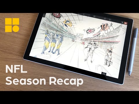 Game Changing Drawing Technology Used to Create NFL Season Recap