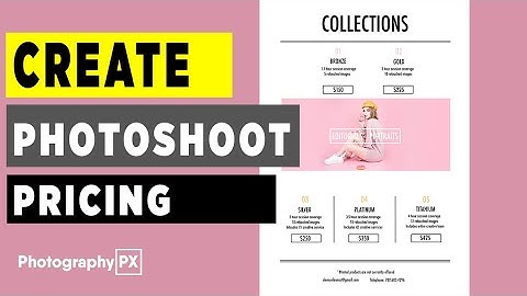 How to Make a Photoshoot Pricing & Packages Brochure In Adobe Photoshop