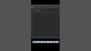 How to reverse a list in python #pythontutorial #pythonforbeginners #pythontricks