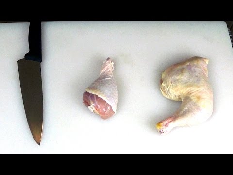 Como desossar Pernas e Quarters frango - pernas desossadas e Quarters para encher
