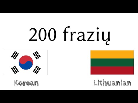 200 frazių - Korėjiečių - Lietuvių