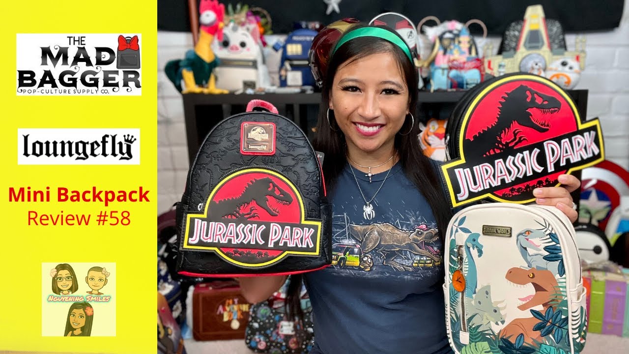 jurassic park loungefly mini backpack Grotto Treasures Exclusive have for any Jurassic Park fan Jurassic Park Logo Loungefly Mini