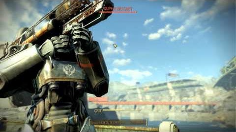 Fallout4: Nuking a bunch of super mutants in slow motion