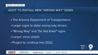 ADOT to install wrong-way signs at Southern Arizona freeway exits Wealth