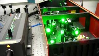 Trestles femtosecond Ti:Sapphire laser pumped by Coherent Verdi V5 DPSS laser sales@dmphotonics.com