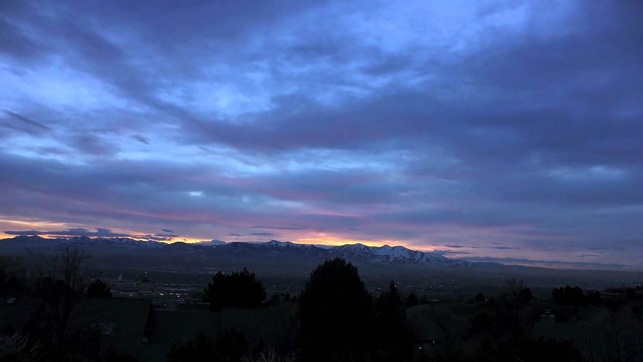 December Sunset Time Lapse