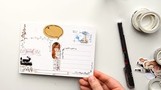 Decorate postcards with me / how to