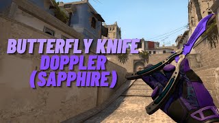 ★ Butterfly Knife Doppler (Sapphire) | CSGO Knife Showcase
