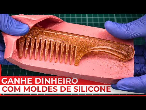 Pente de RESINA CRISTAL Artesanal | Aprenda a Fazer em Casa DIY criativo