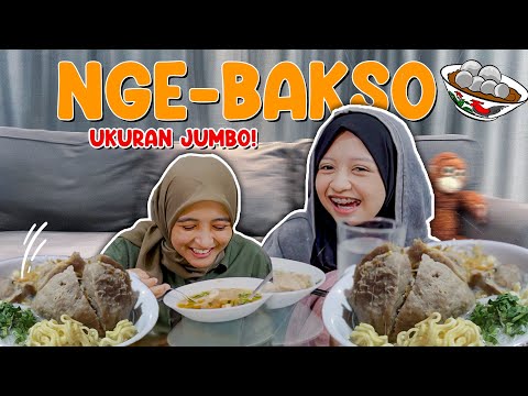 NIATNYA MUKBANG BAKSO JUMBO! TAPI HALDA GAMAU MAKAN