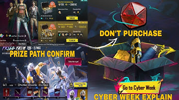 GOOD NEWS PRIZE PATH CONFIRM BGMI | CYBER WEEK EVENT EXPLAINED