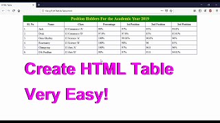 How To Write Code For An HTML Table screenshot 5