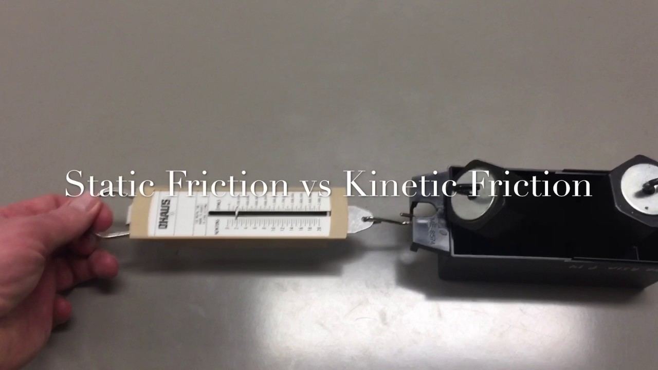 Static Friction vs Kinetic Friction - YouTube
