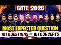 GATE CS &amp; IT 2026 | Most Expected Question | 101 Questions = 101 Concepts