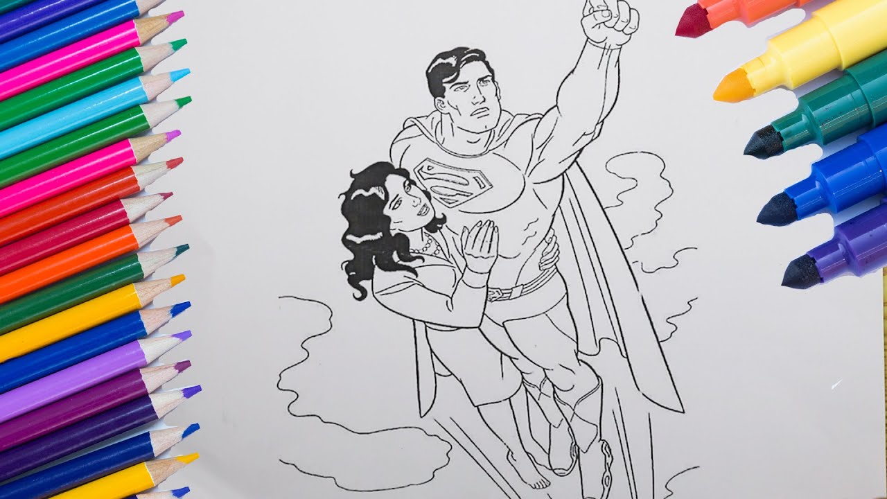 Superman and Lois coloring pages coloring pages YouTube