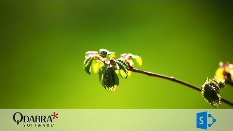 Connect Data in Forms to SharePoint Libraries and Lists: Qdabra Weekly Webinar 09/14/2017