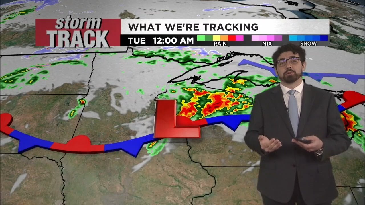 Tracking severe weather for Monday - YouTube