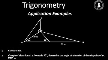 Trigonometry: Application example 6 (applying sine rule, cosine rule, area rule and SOHCAHTOA)