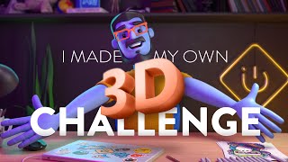 I MADE MY OWN 3D CHALLENGE #blender #animation #3danimation #3dchallenge #character