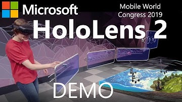 Microsoft HoloLens 2 Demo - Mobile World Congress 2019 (Julia Schwarz) #hololens2
