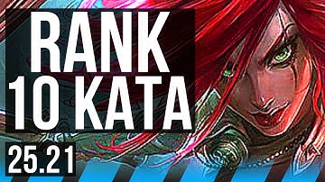 KATARINA vs YONE (MID) | 1100+ games, Rank 10 Kata, 8/2/2 | KR Grandmaster | 25.21
