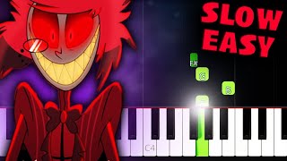 Hazbin Hotel - INSANE - SLOW EASY Piano Tutorial