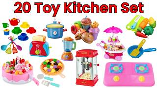 20 Toy Kitchen Set Names 🍳 | Kids Learning Video | Toy Cooking Set Names in English |Sagar Kiddos TV