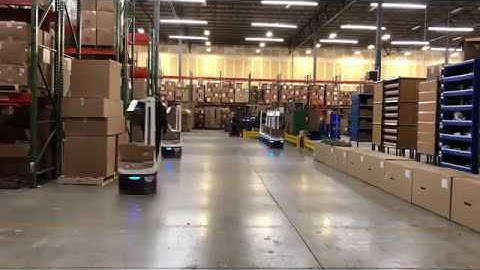 Time Lapse: Autonomous Robots in an eCommerce Warehouse