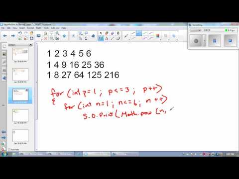 Intro to Nested Loops