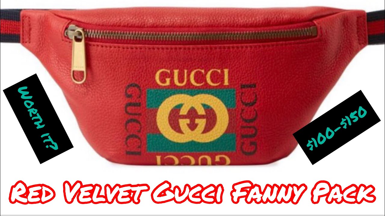 red gucci fanny